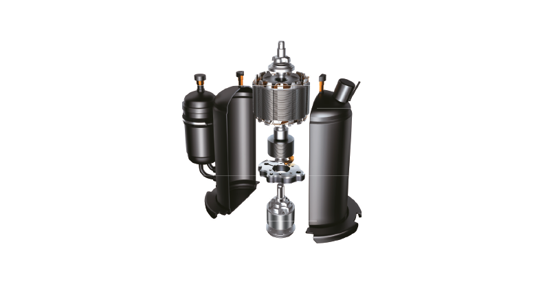 Twin Rotary DC Inverter Compressor